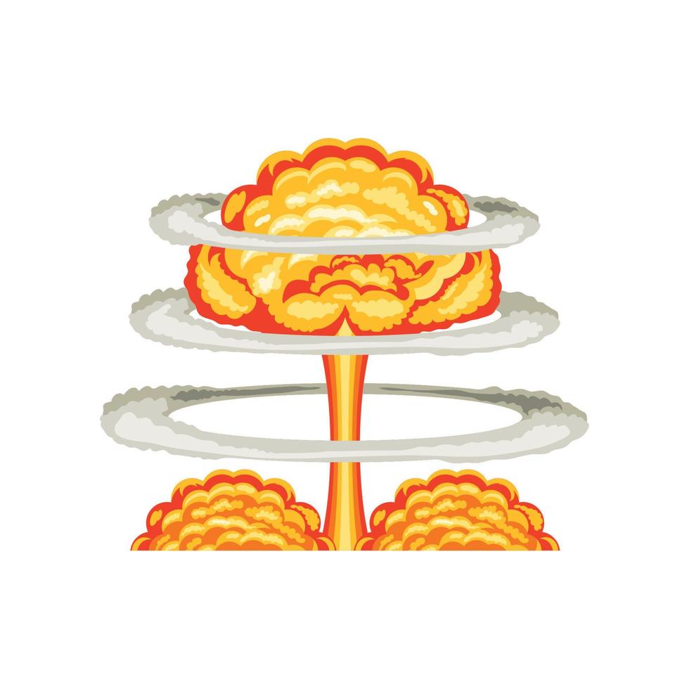 cloud explosion icon vector