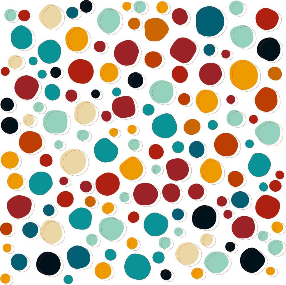seamless background with circles color vector