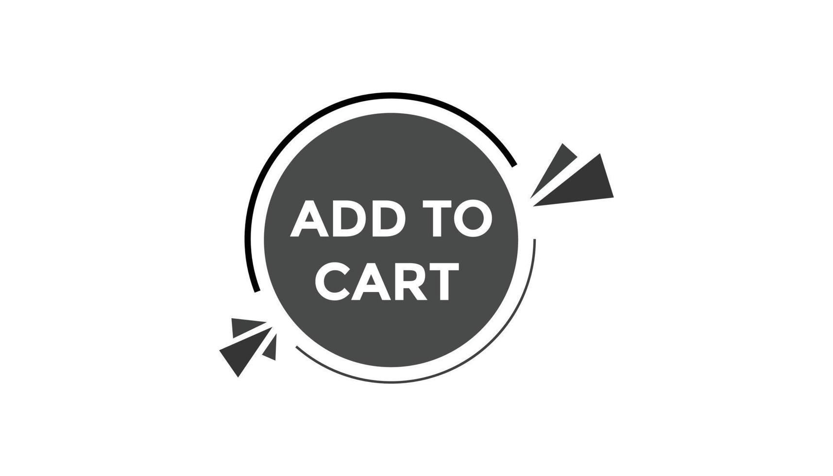 Add to cart button web banner templates. Vector Illustration