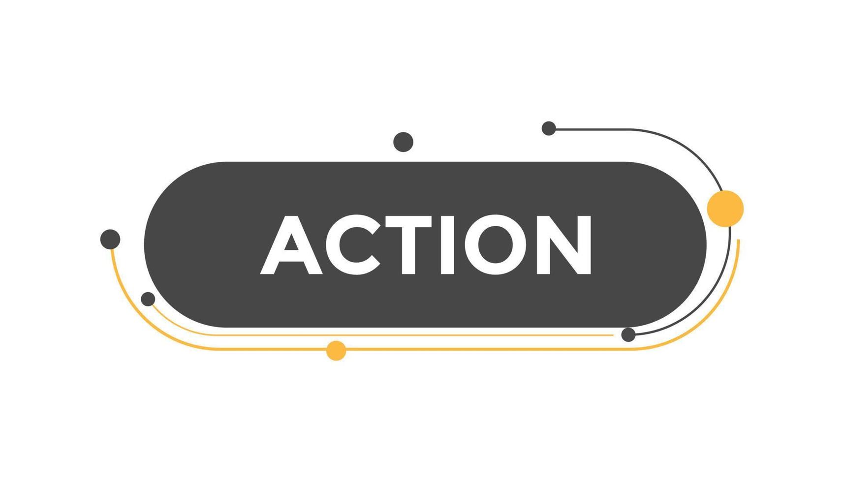 Action button web banner templates. Vector Illustration