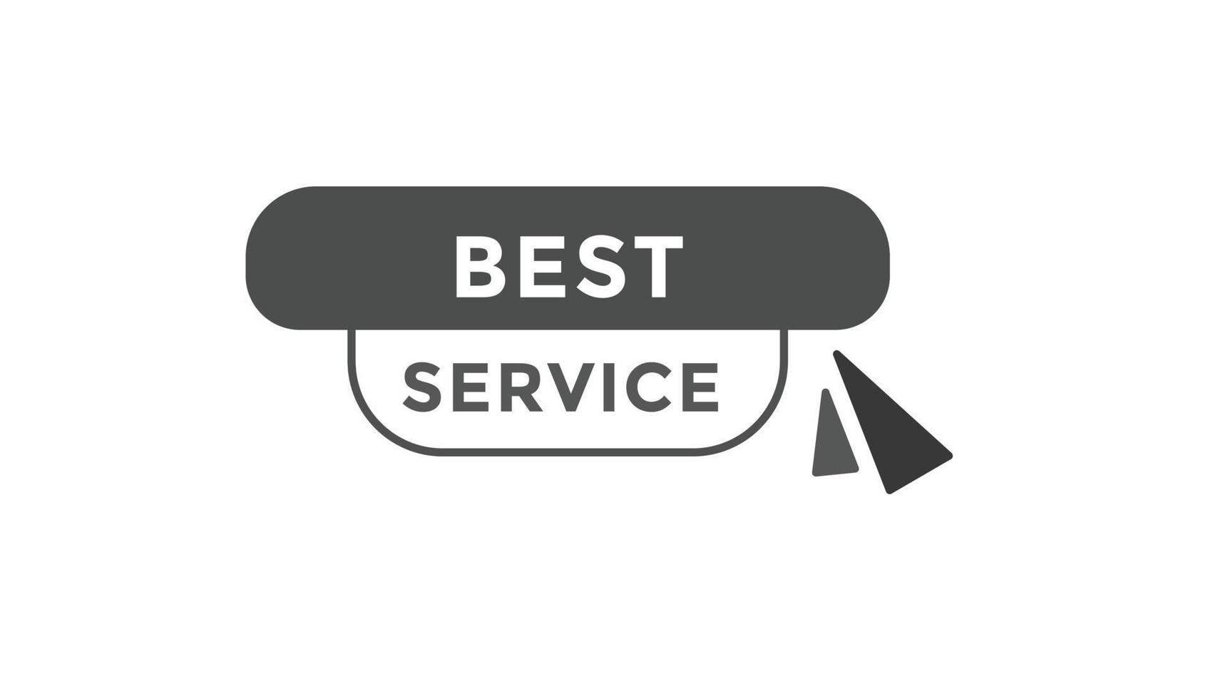 Best service button web banner templates. Vector Illustration
