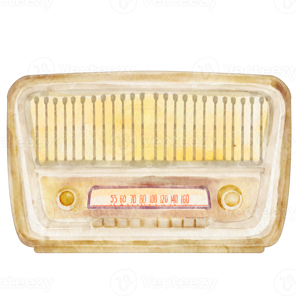 waterverf wijnoogst radio png