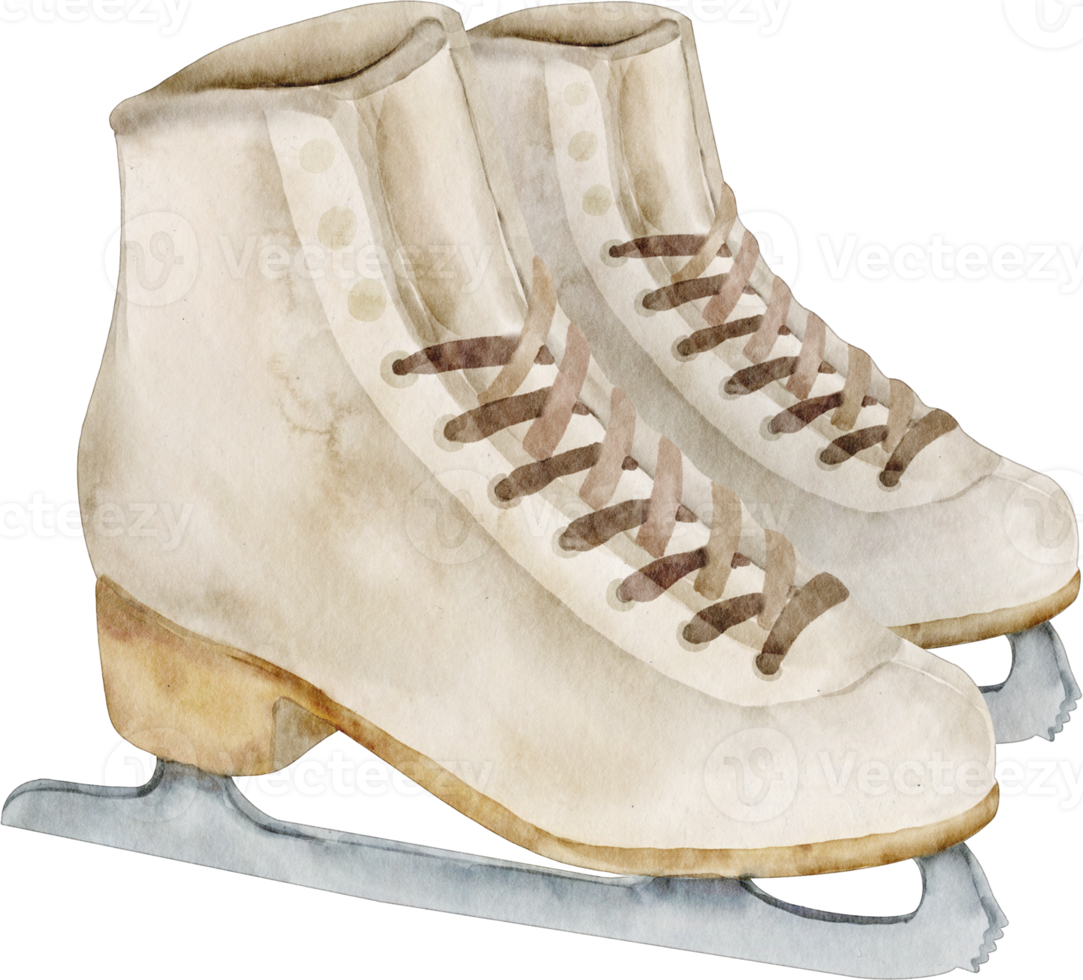 watercolor ice skate png