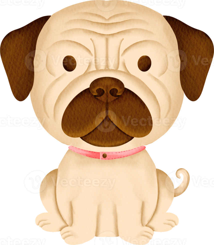 watercolor baby dog and puppy breed cute kids clip art collection png