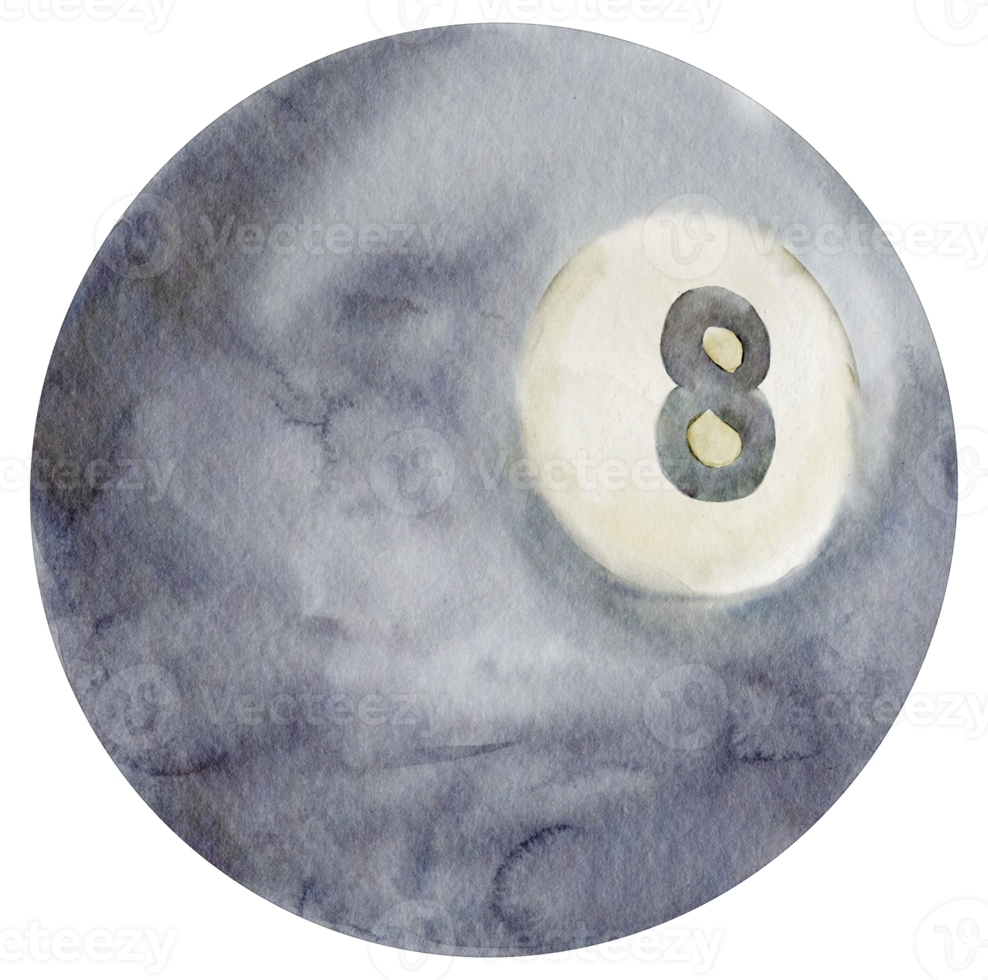 boule de sondage aquarelle png