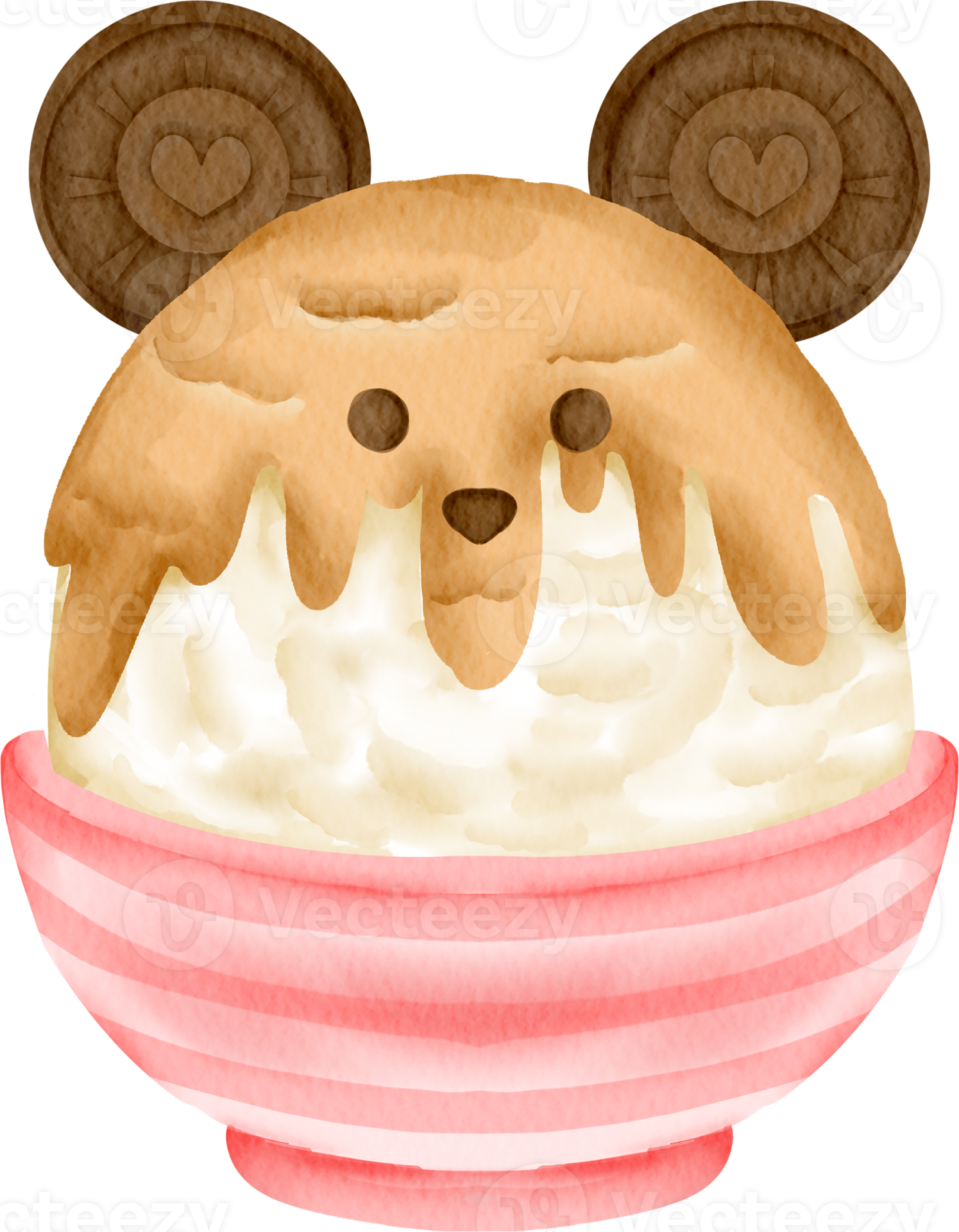 Free watercolor dessert sweet clip art element cute bingsu 16765736 PNG