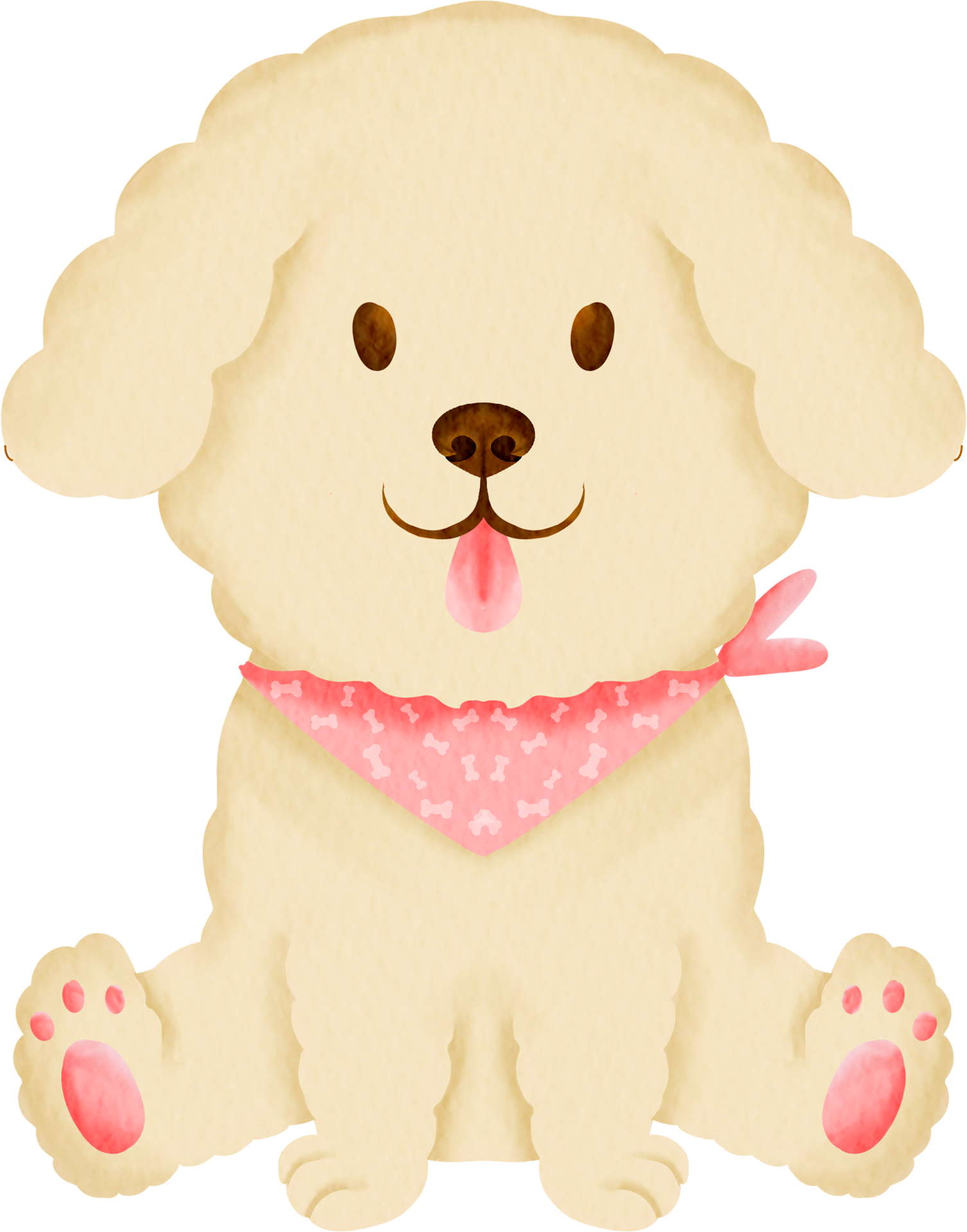 watercolor baby dog and puppy breed cute kids clip art collection