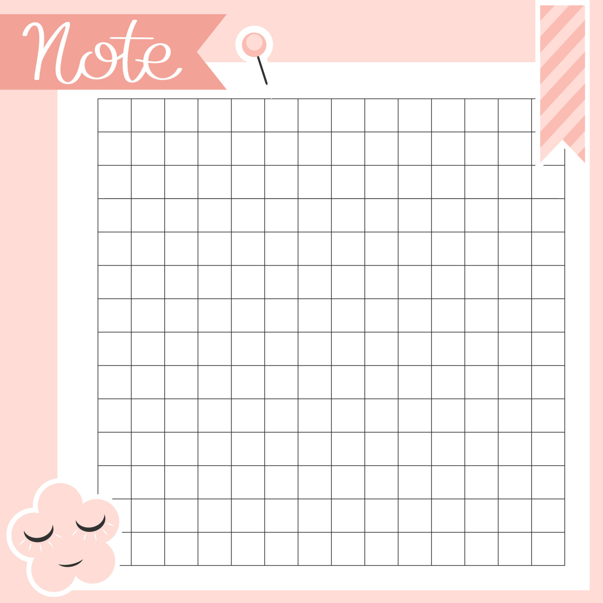 Pink paper note template. Notes, memo and to do lists used in a diary ...
