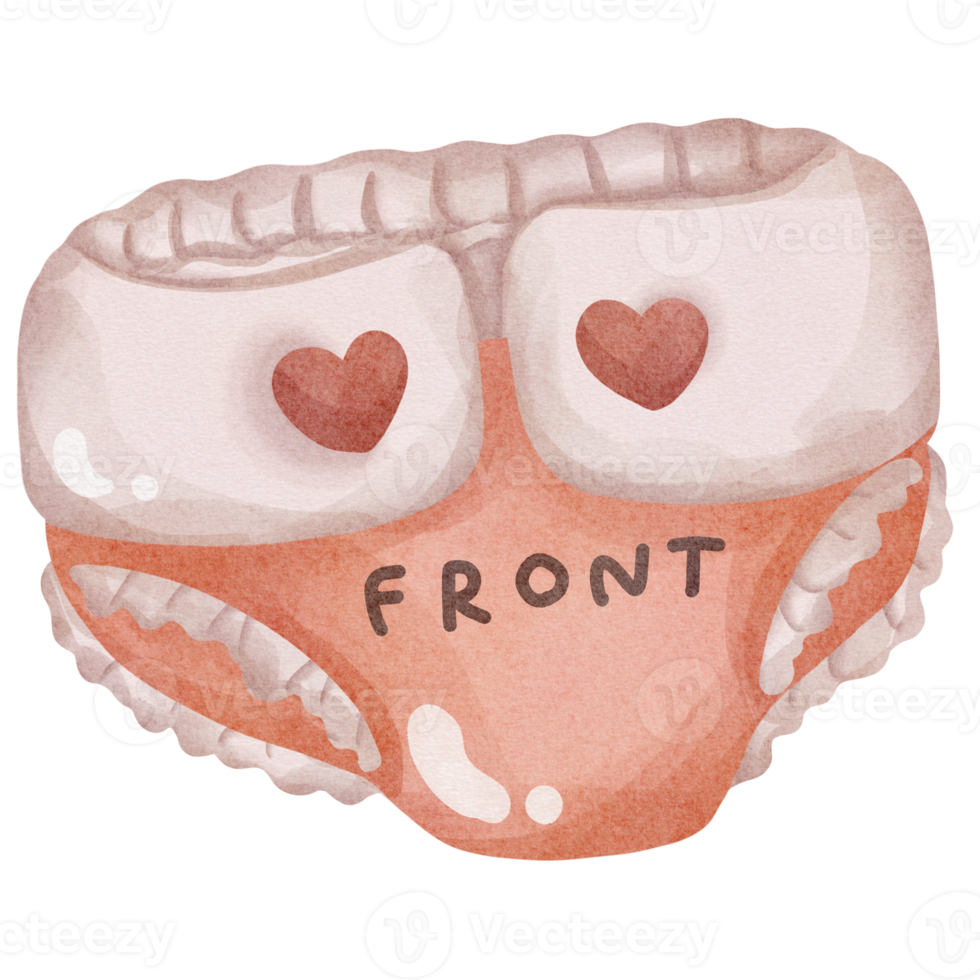 watercolor baby underwear png