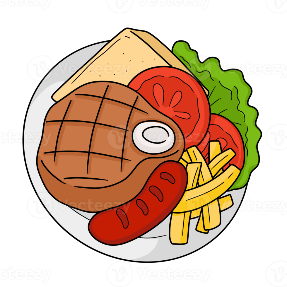 steak fast food cartoon png