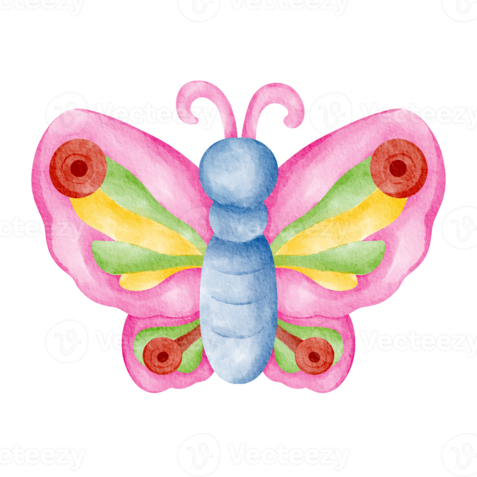 watercolor butterfly wild animal png