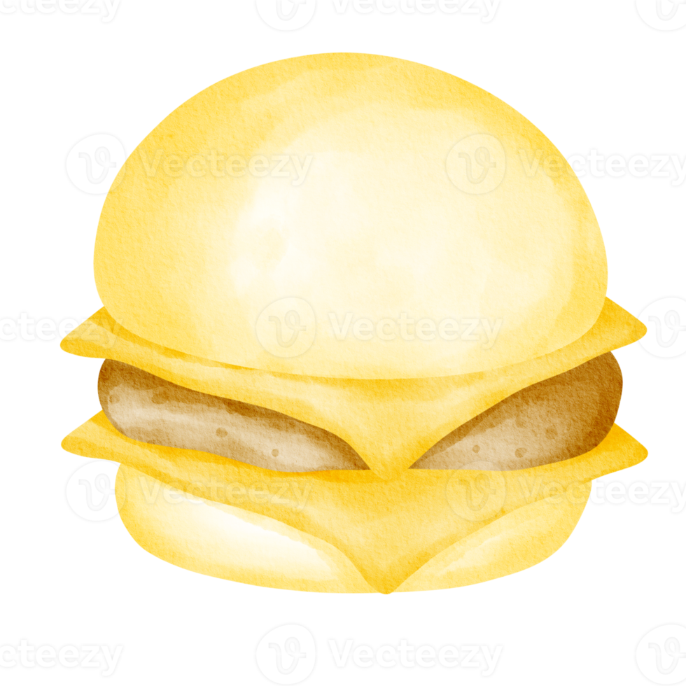 hamburger snel voedsel waterverf png