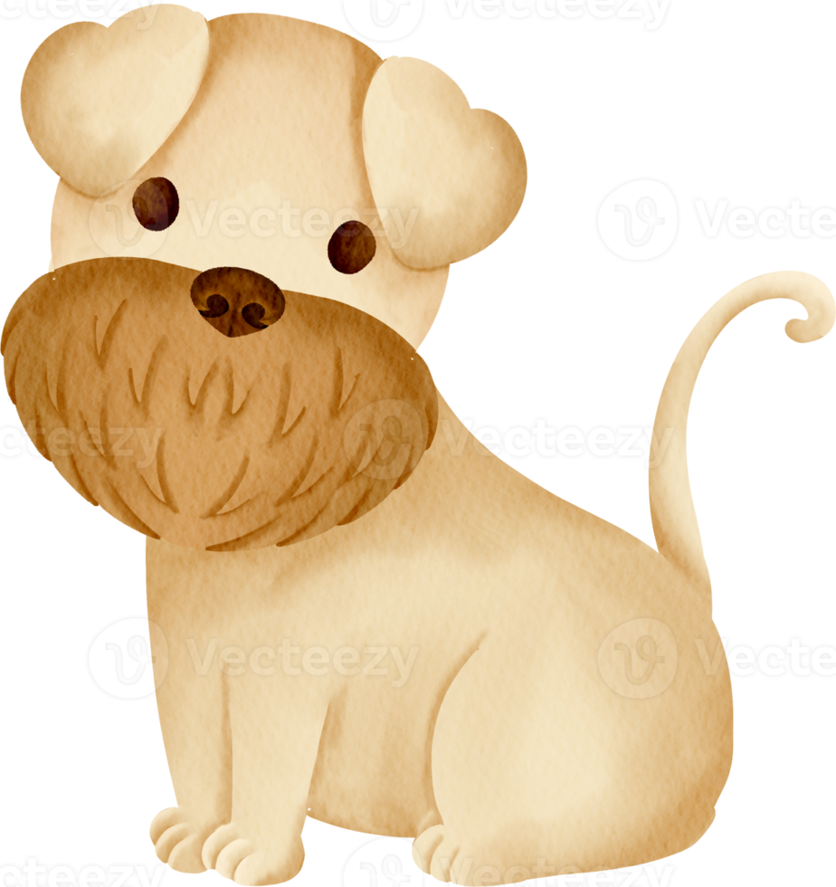 waterverf baby hond en puppy ras schattig kinderen klem kunst verzameling png