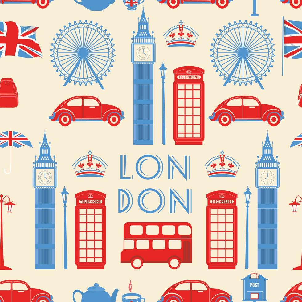 Pattern London a nice poster vector