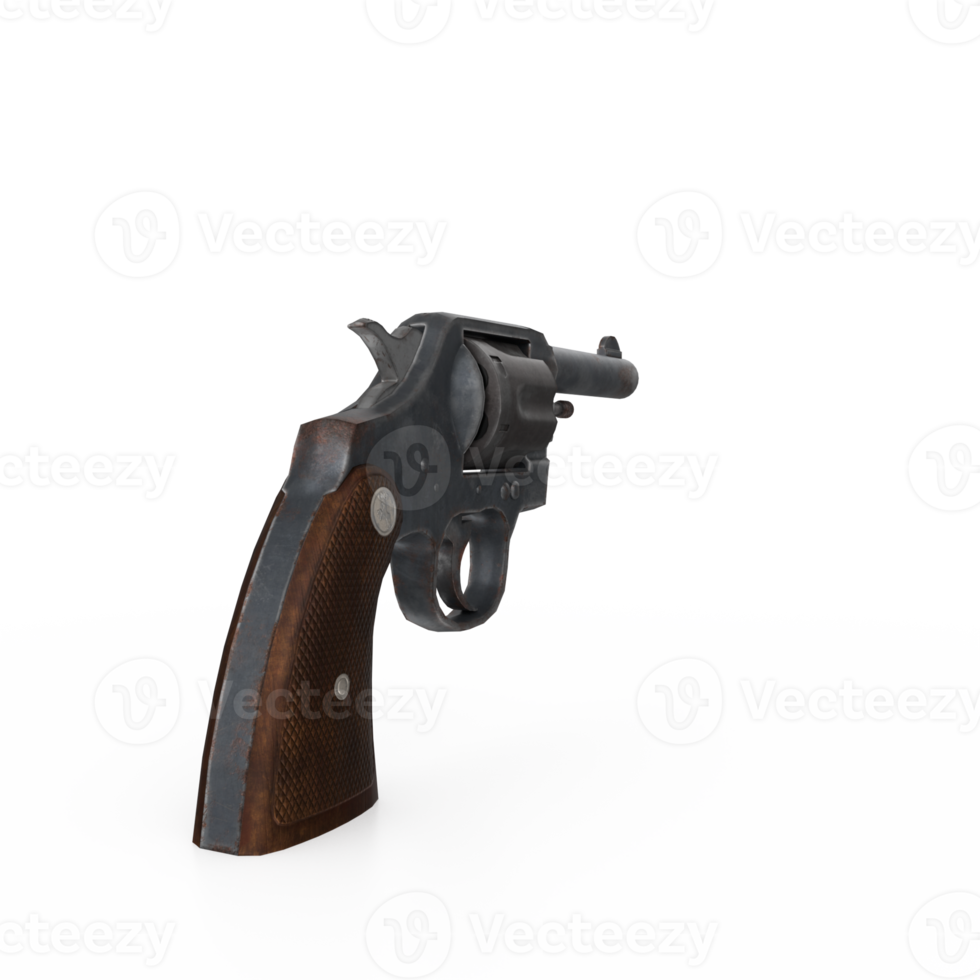 3d interpretazione di rivoltella pistola png