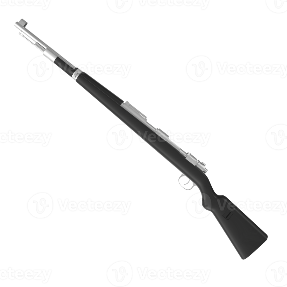 renderização 3D de arma de rifle png