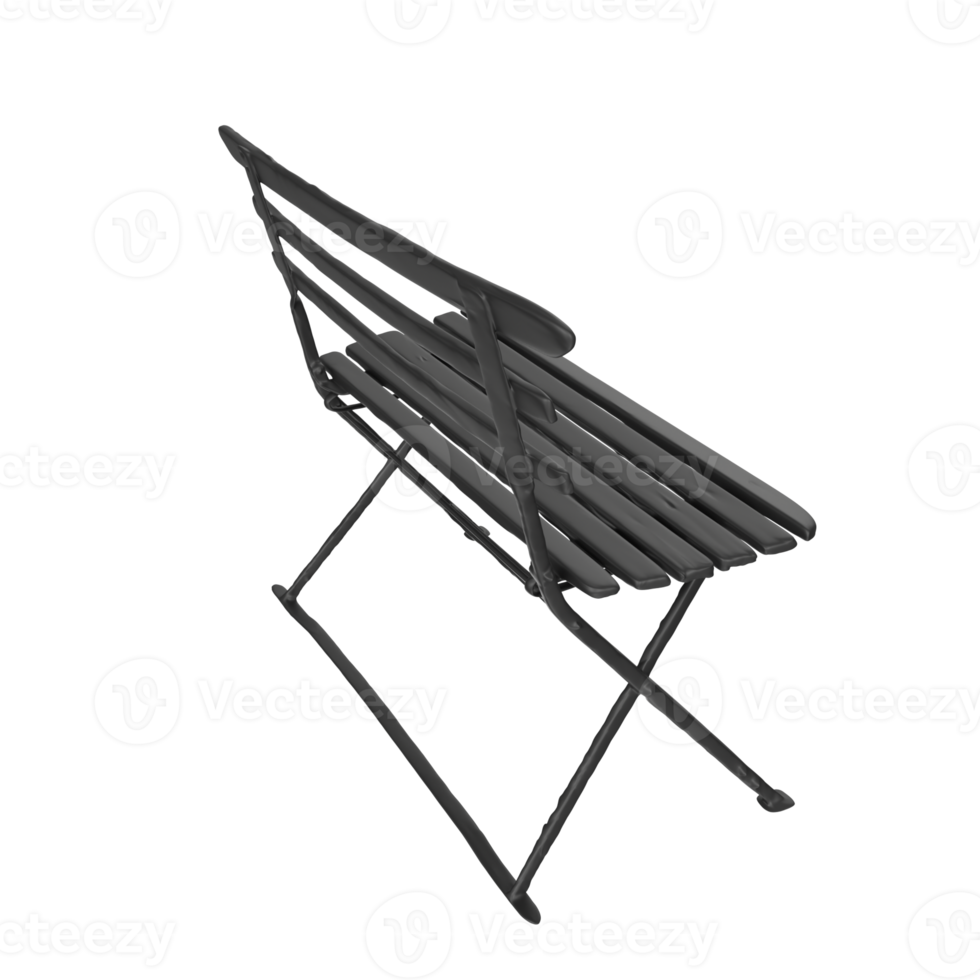 garden bench isolated on transparent png