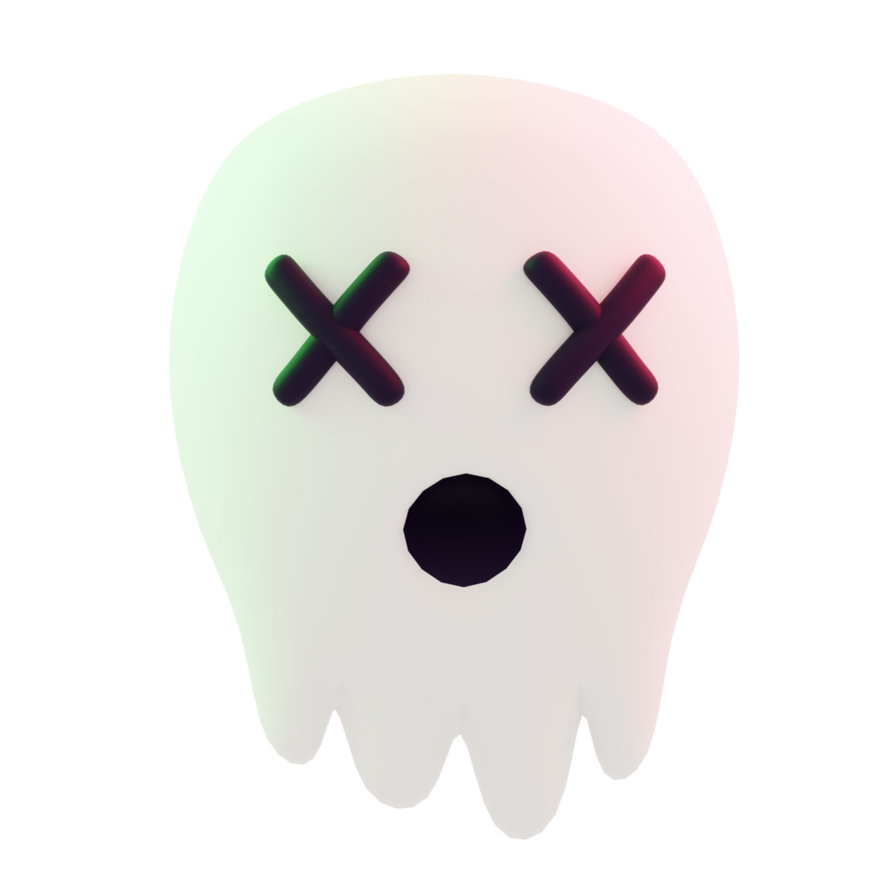 feliz halloween espeluznante icono 3d png