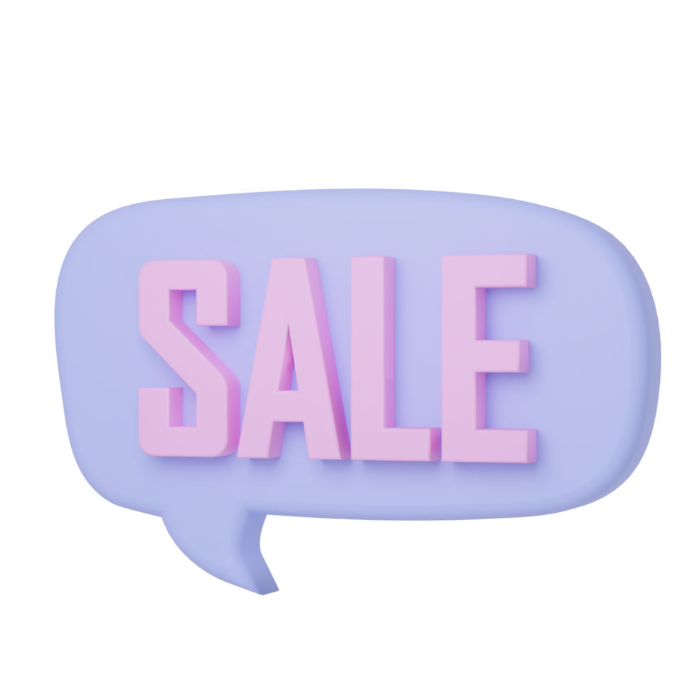 3D sale promotion icon png