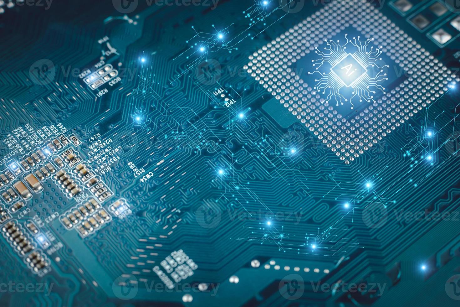 estrategia de tecnología de transformación digital, internet de las cosas. la transformación de ideas y la adopción de tecnología en los negocios en la era digital, mejorando las capacidades comerciales globales. ai foto