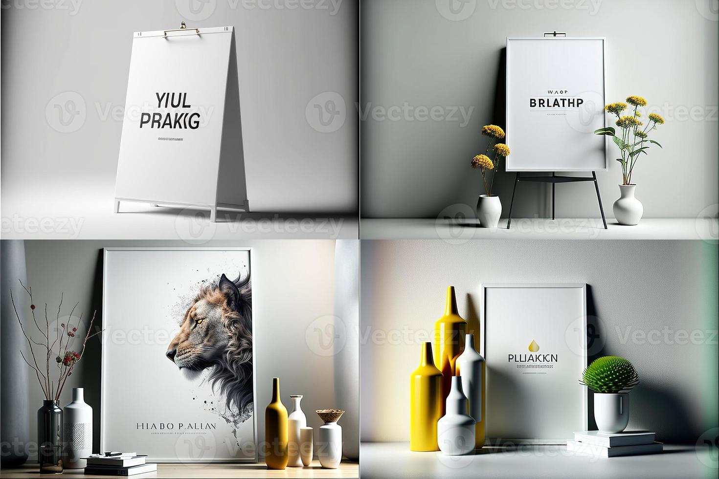 Blank place advertising screen. Poster mockup. Banner mockup. Billboard mockup. Light box showcase mockup. photo