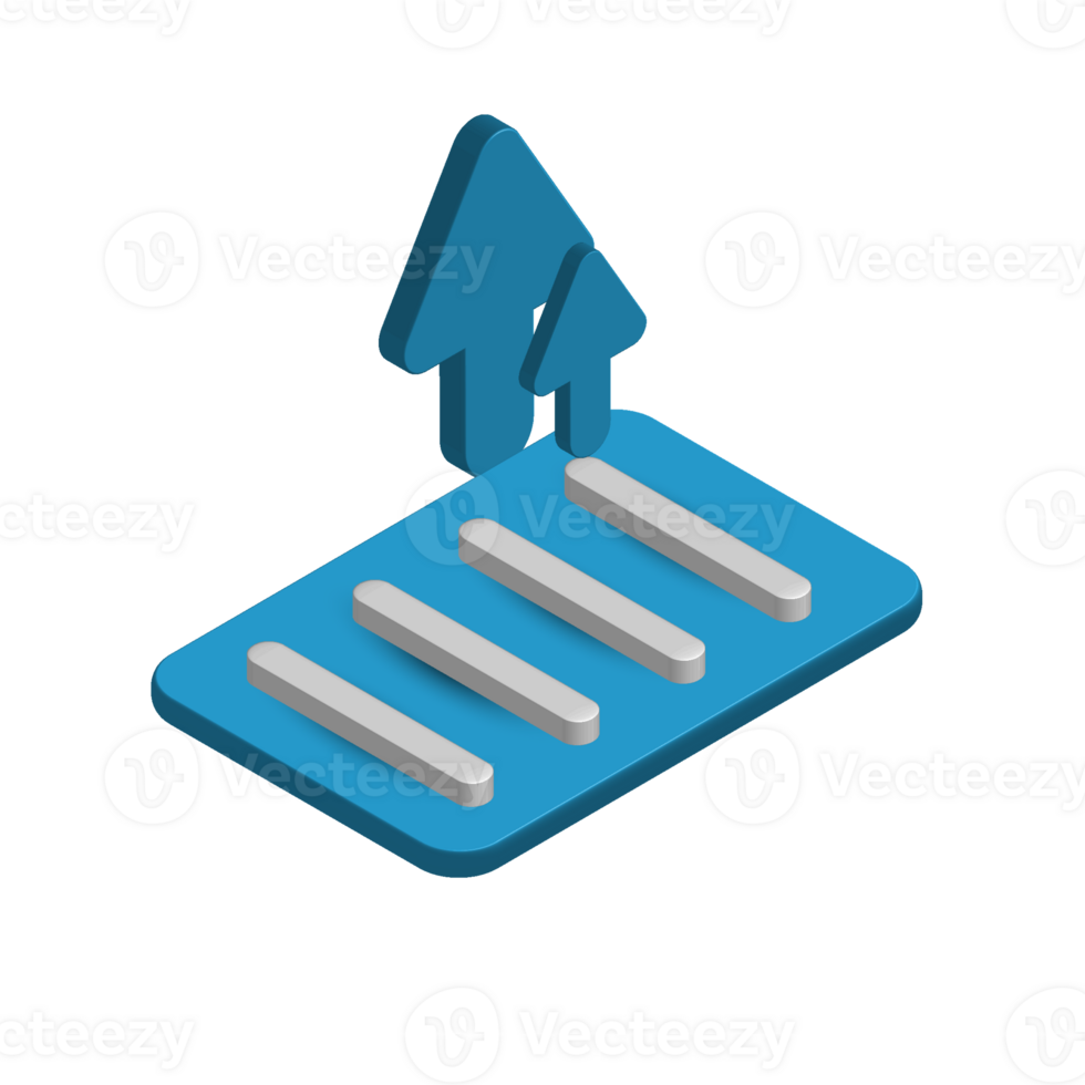 Diseño de carga de documentos 3d, bueno para icono png