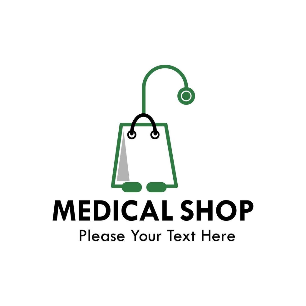 Medical shop ogo design template illustration vector