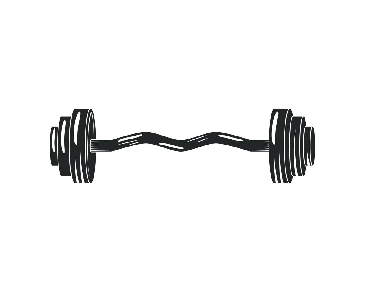 gym barbell fitness vector