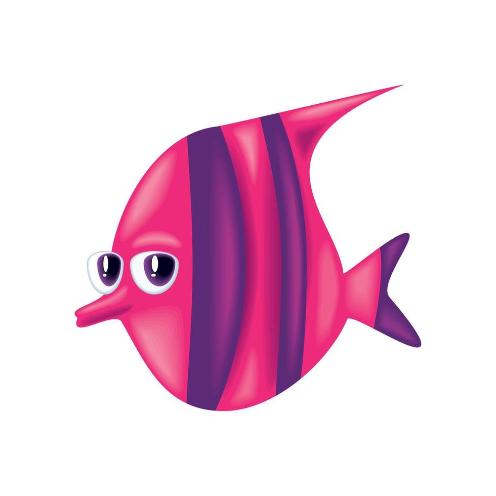 icono de dibujos animados de pescado vector