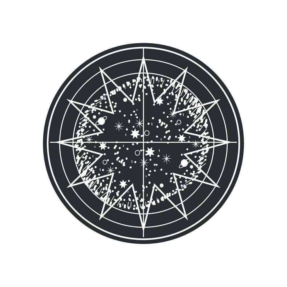 estrella astrología surrealista vector