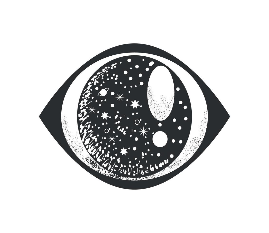 eyeball surreal astrology vector