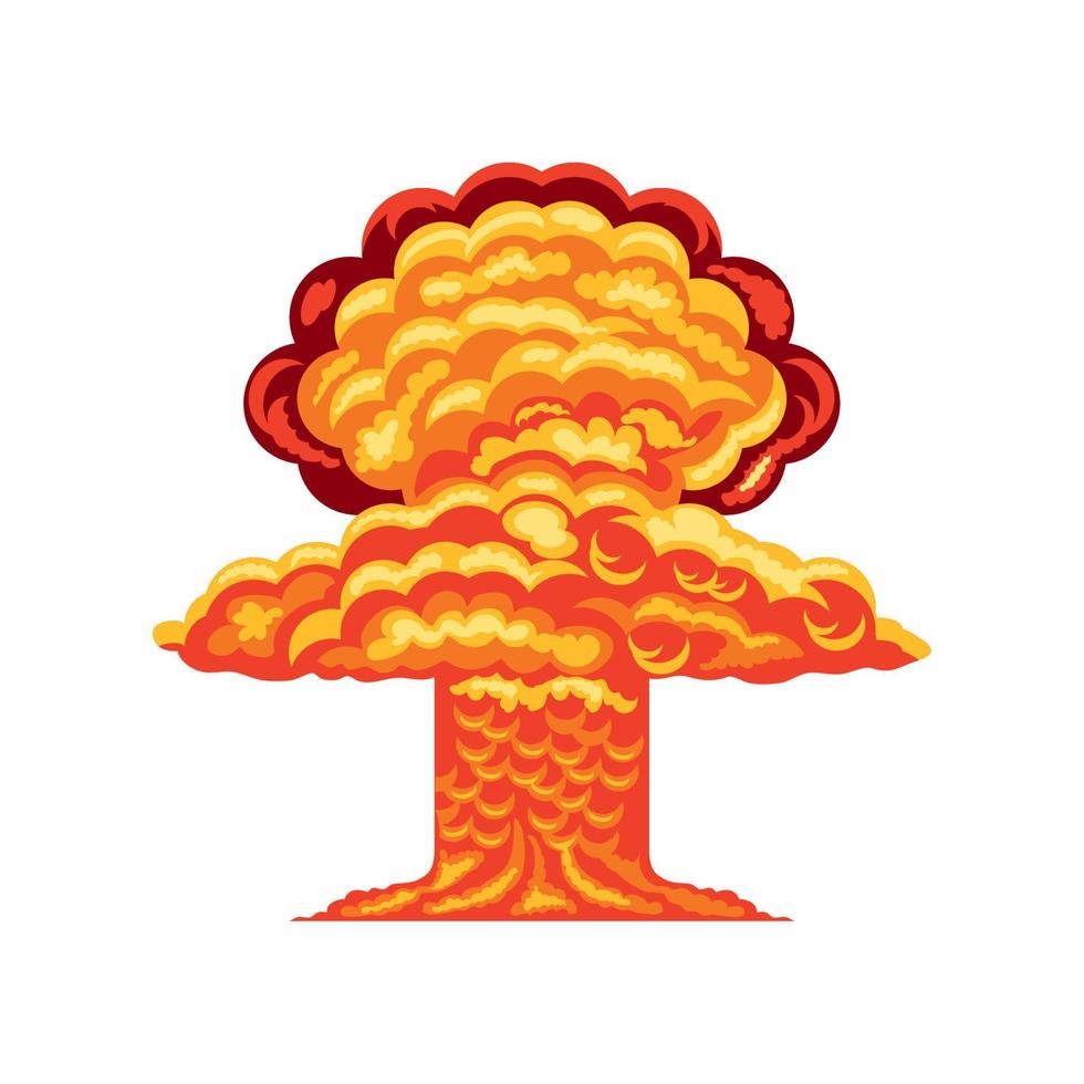 burning explosion icon vector