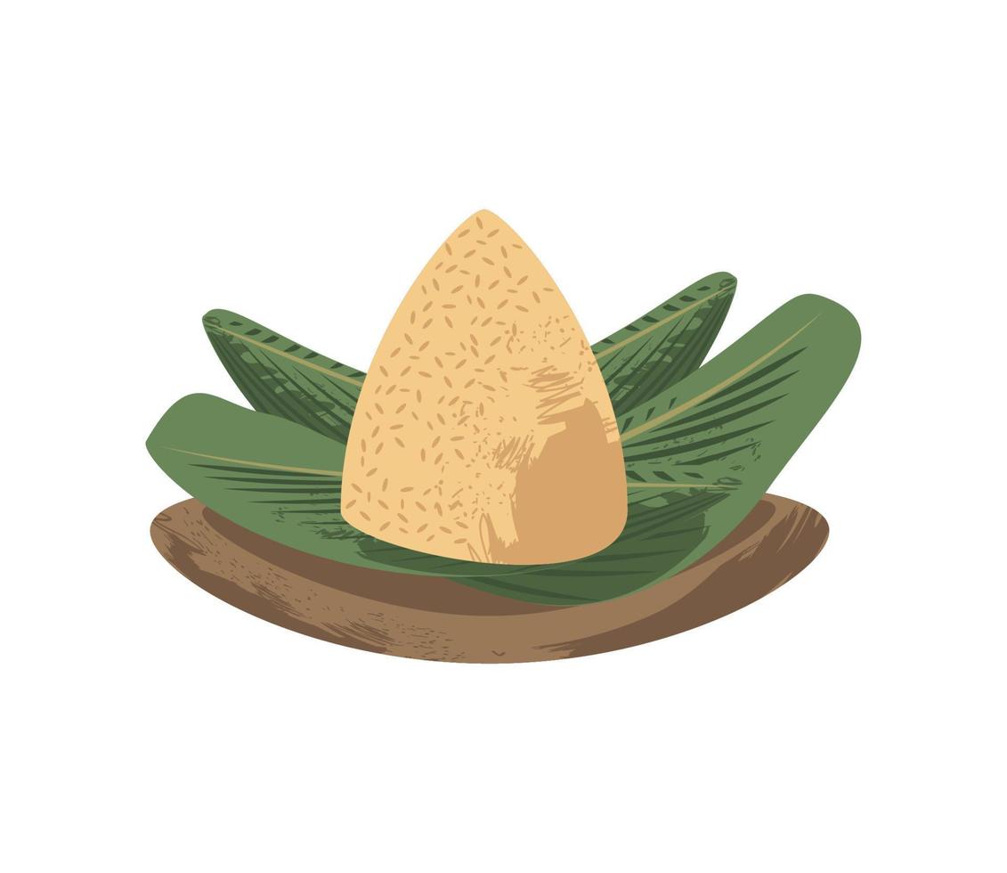 zongzi on dish vector