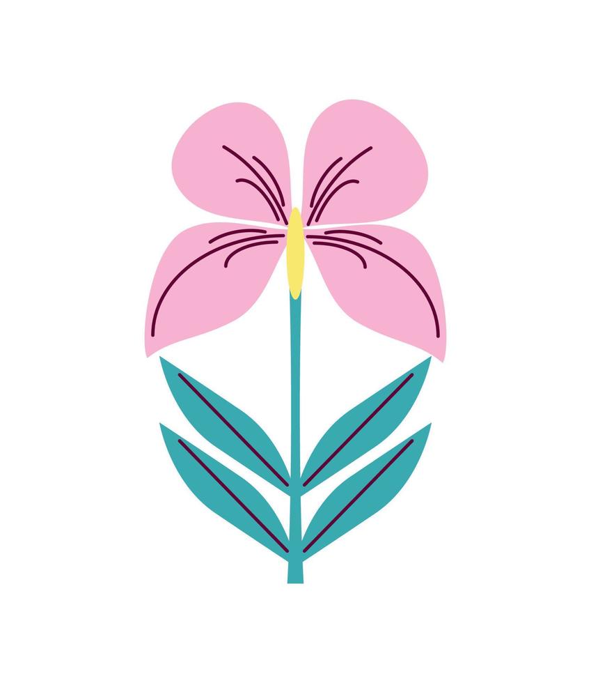 flower hibiscus icon vector