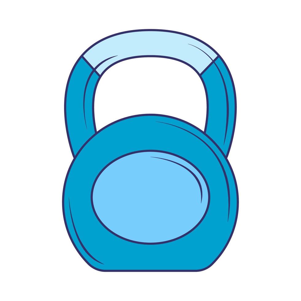 fitness kettlebell icon vector