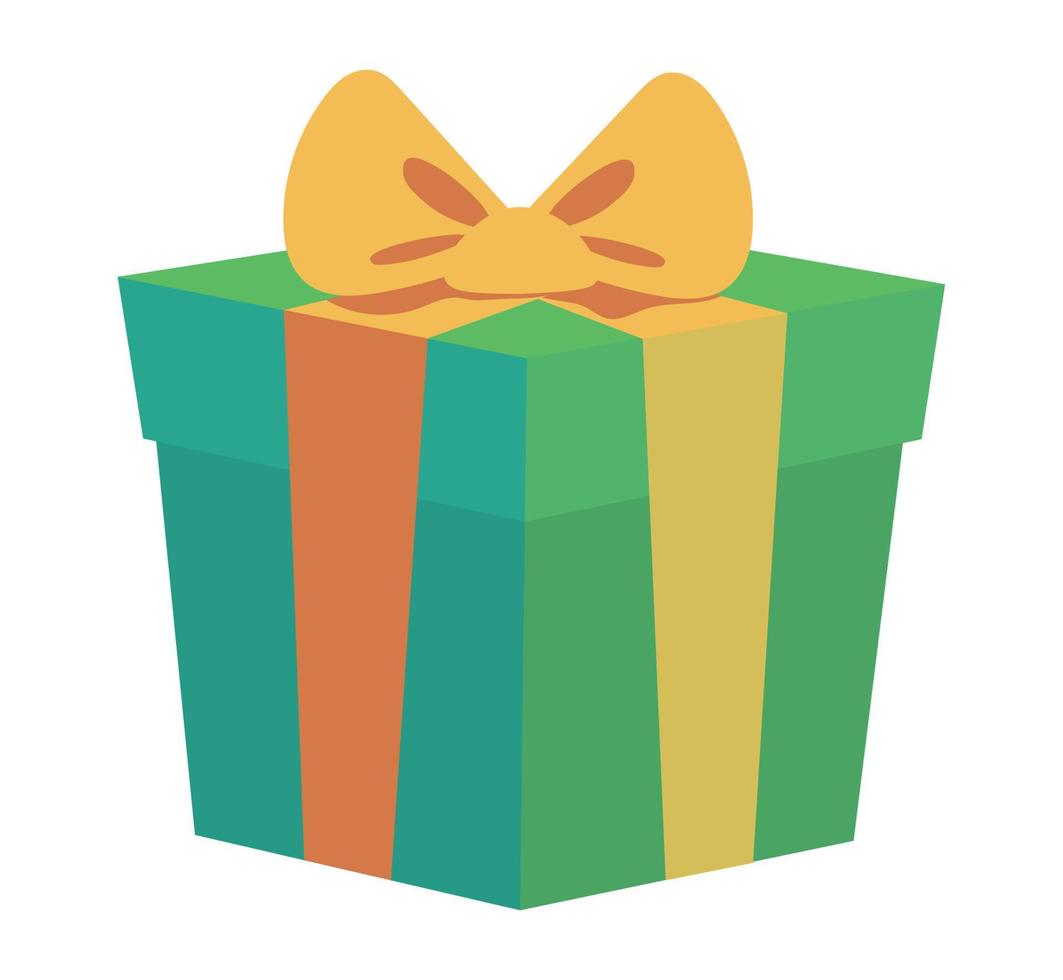 green gift box vector