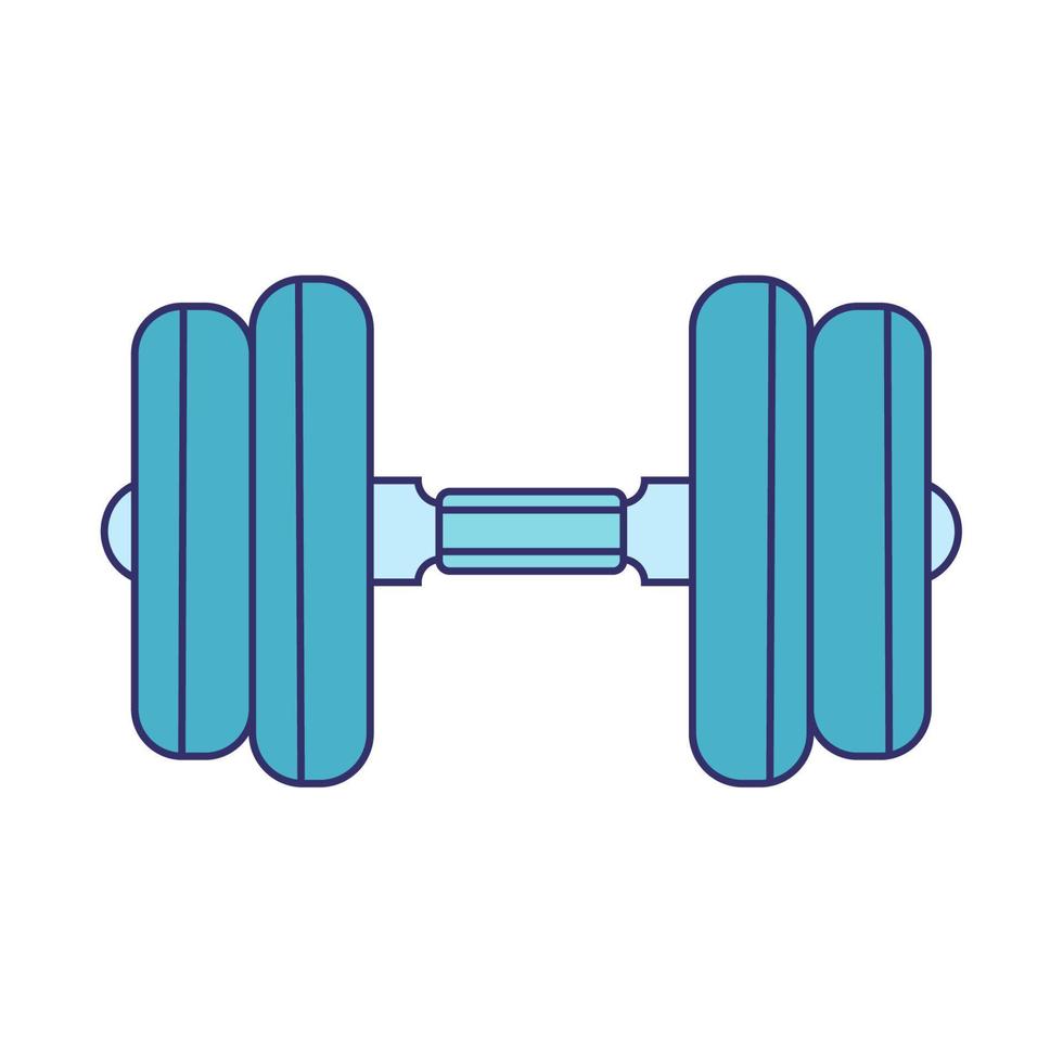 fitness dumbbell icon vector