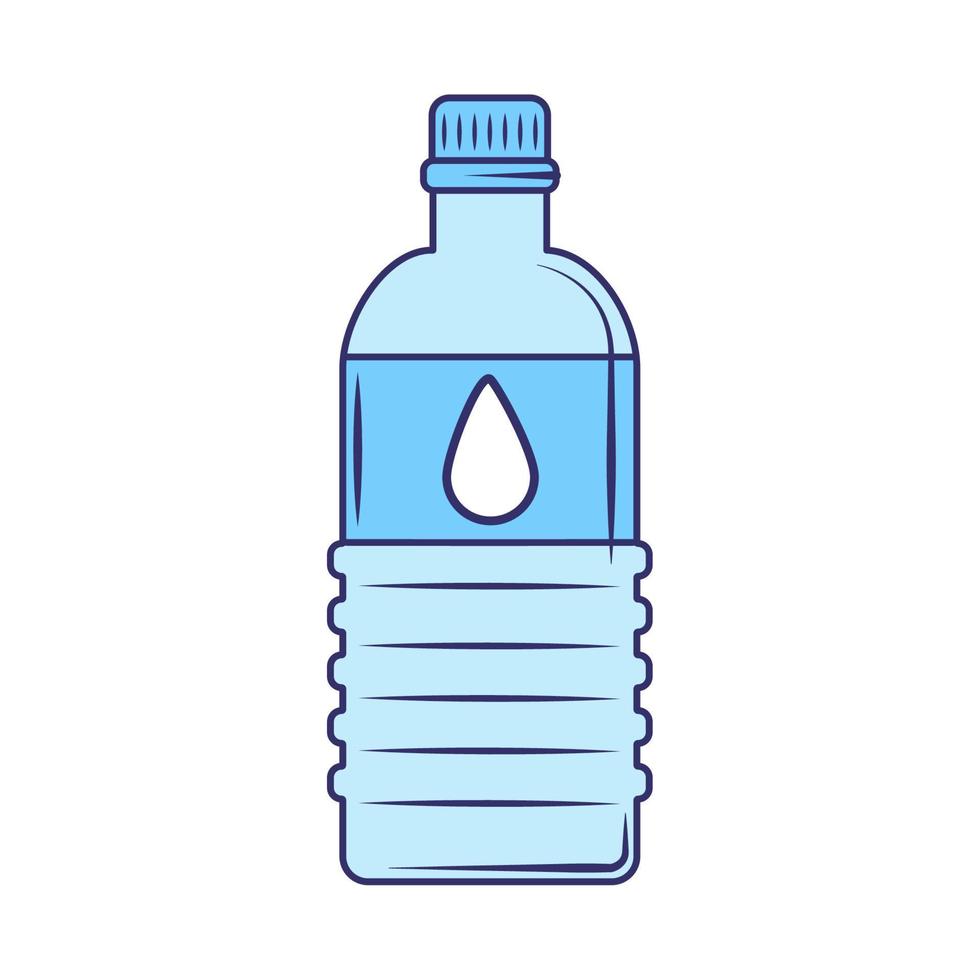 icono de botella de agua vector