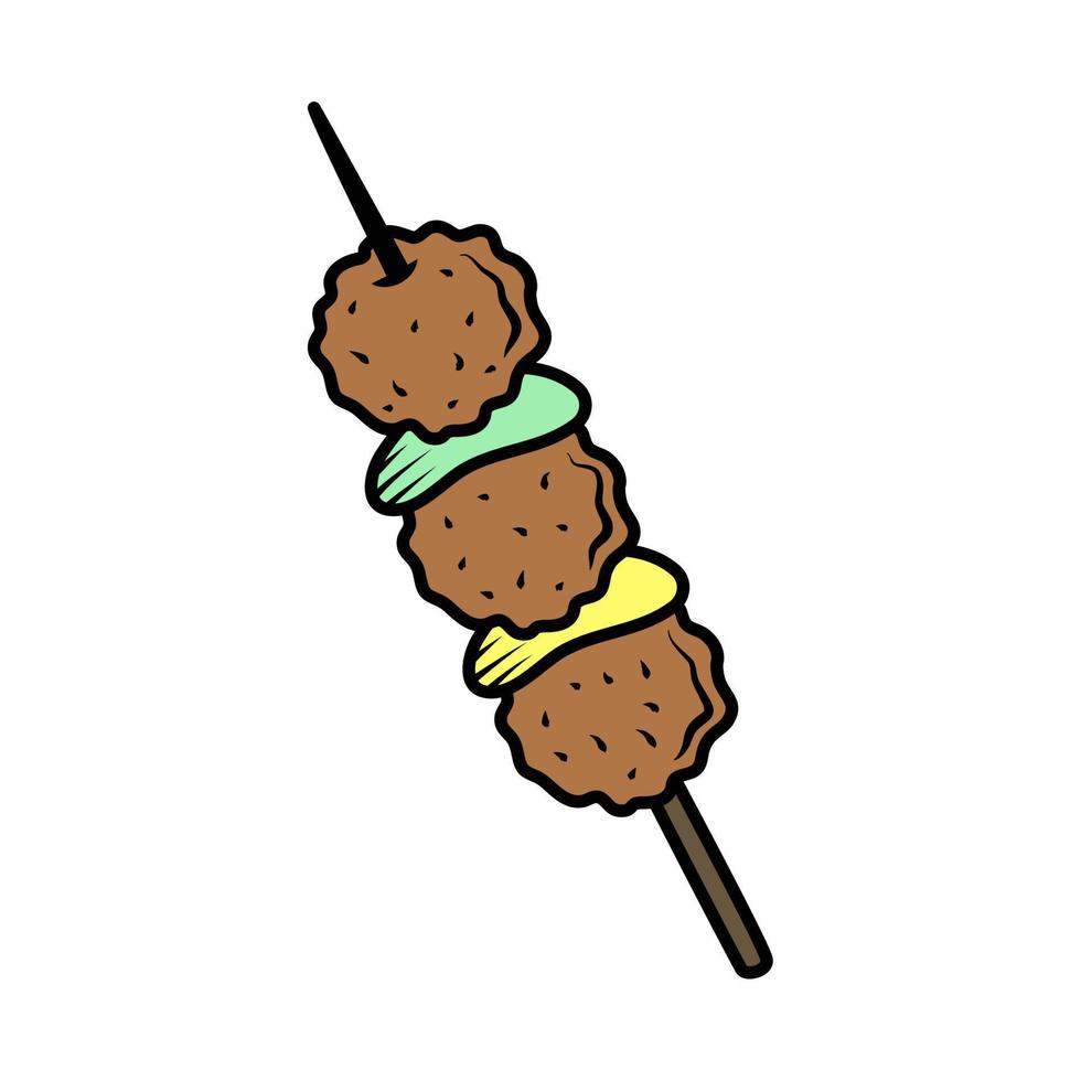 meatballs food minimalist vector