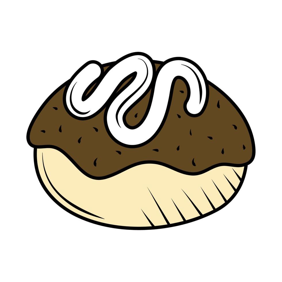 bun meat and bread minimalist vector