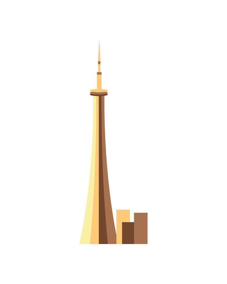 canada famous tower vector