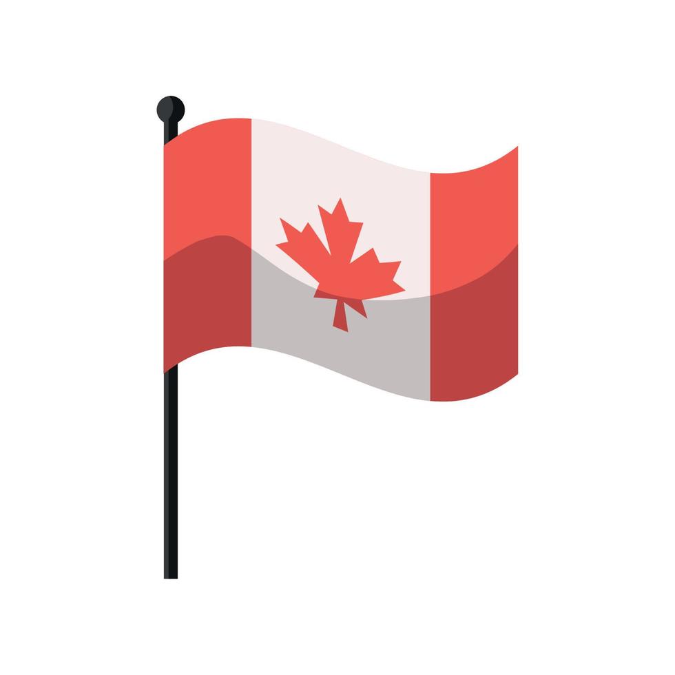 bandera de canadá vector