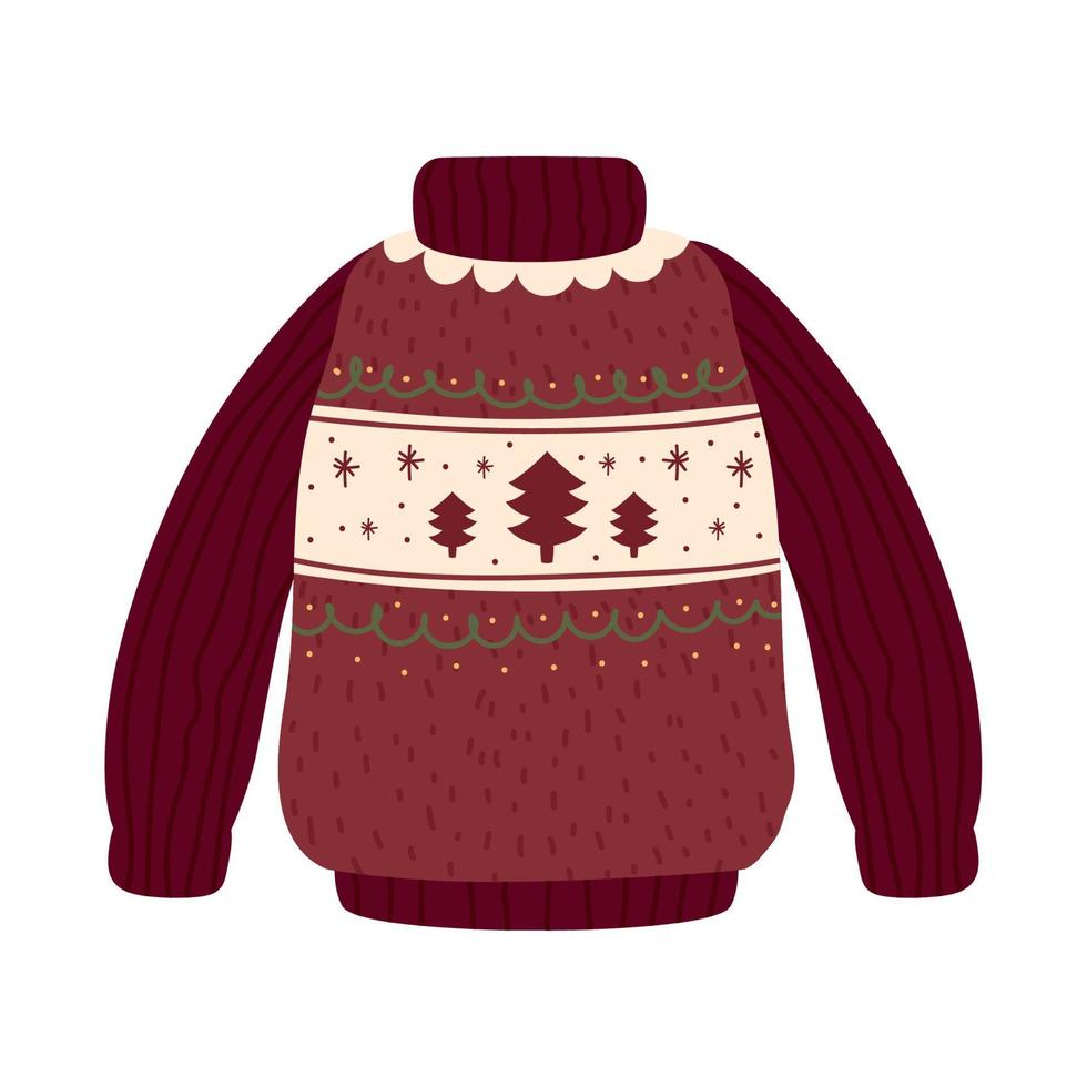 christmas ugly sweater vector
