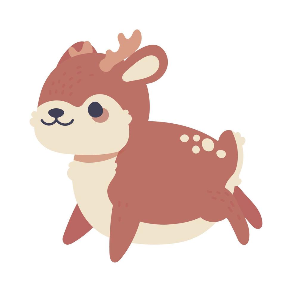 venado kawaii animal vector