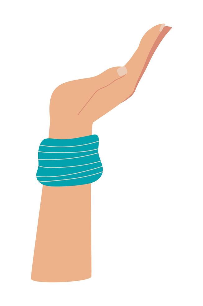 hand with bracelet vector