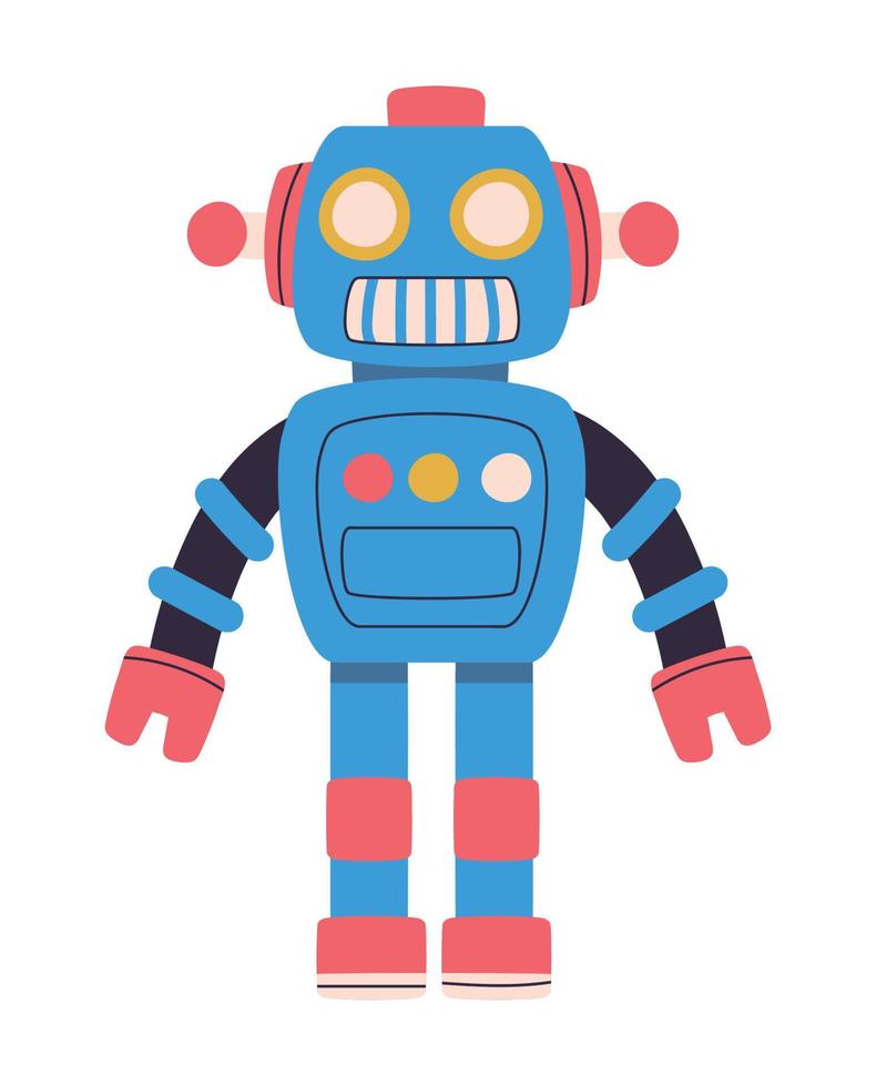 robot toy icon vector