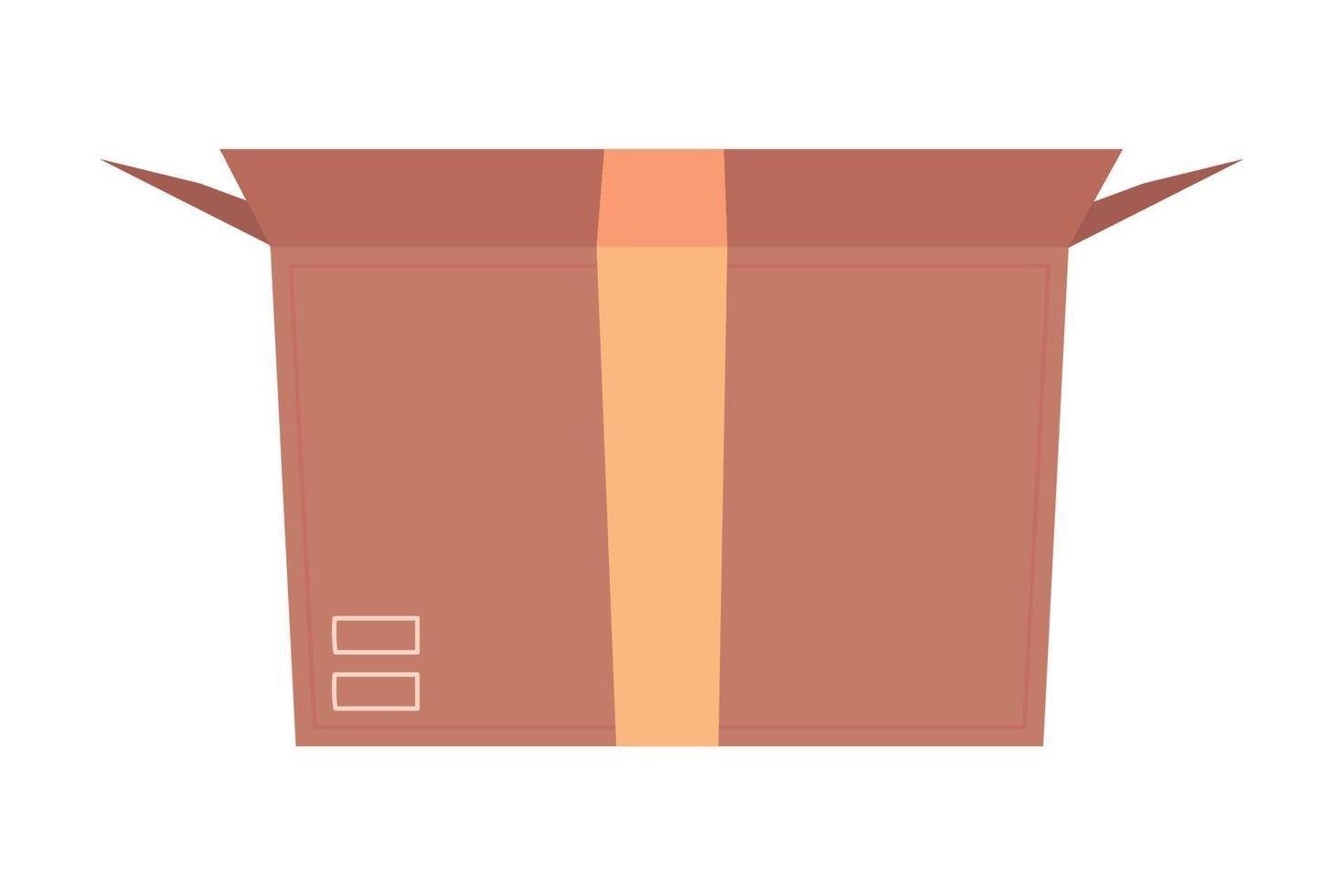 open carton box vector