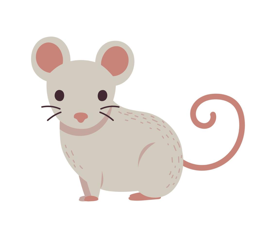 mouse winter animal vector