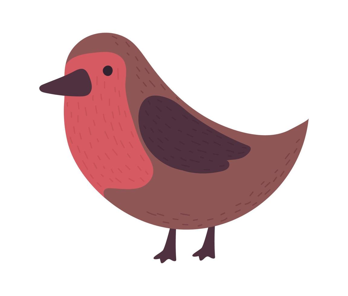 bird winter animal vector