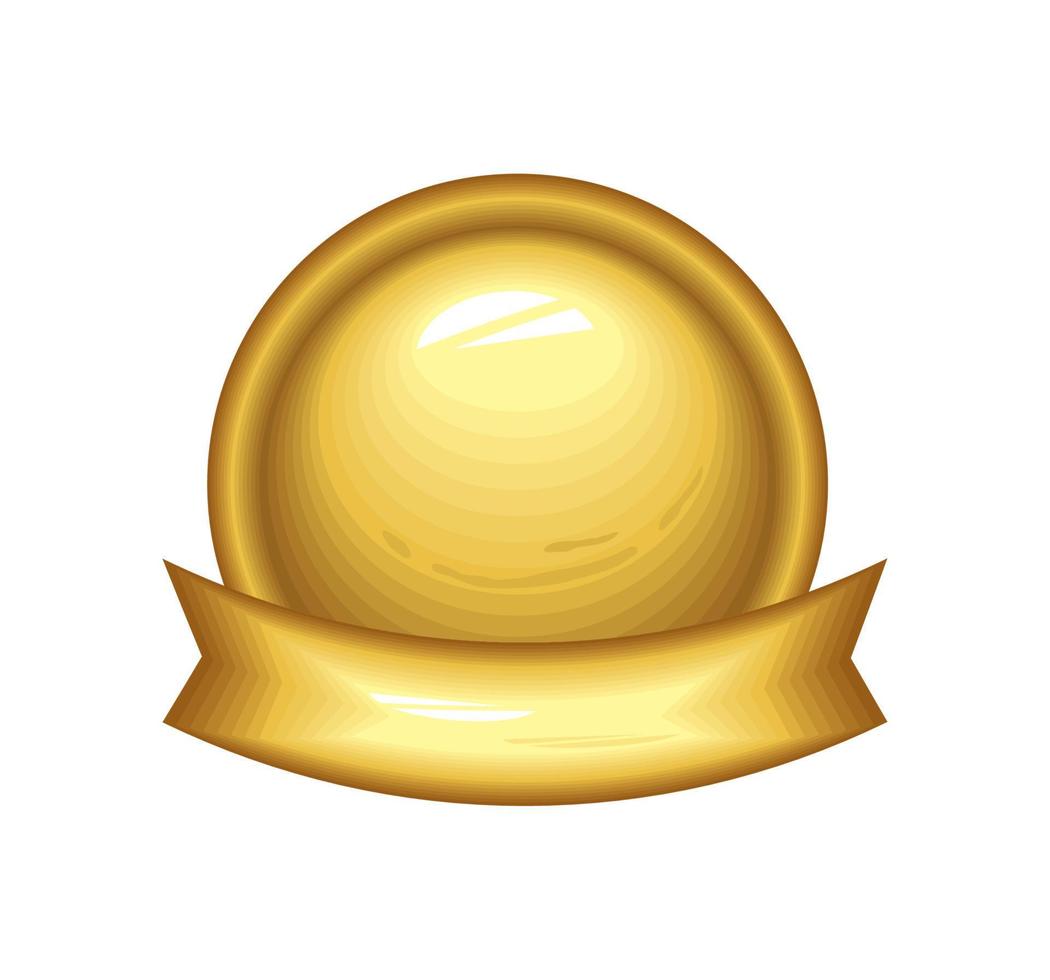 golden badge template vector